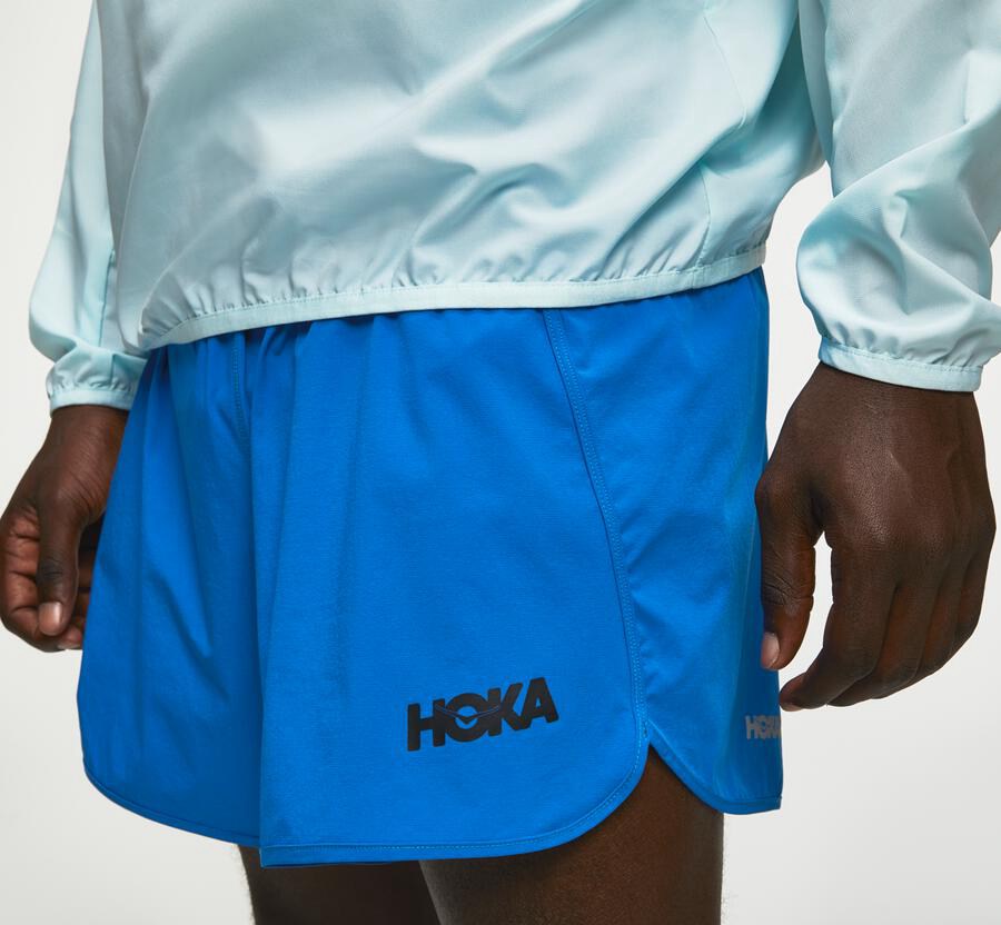 Hoka One One Mens Jackets - Wind-Resistant - Blue - NPDH79385